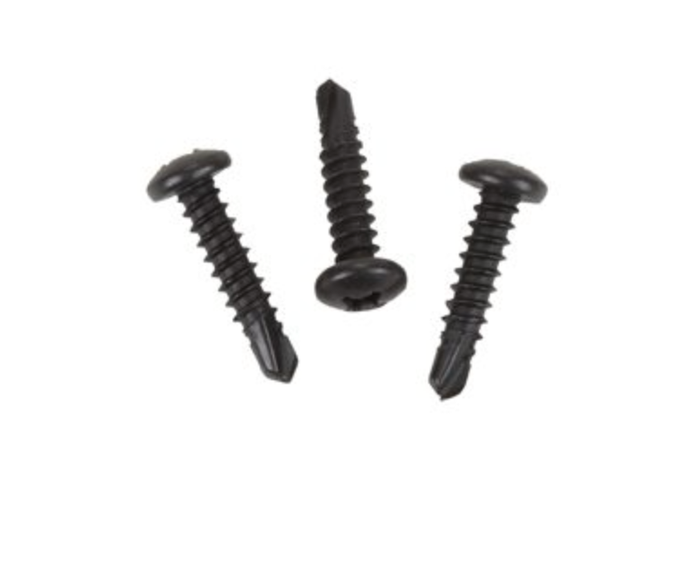 Black Coated Decorative Hardware Screws